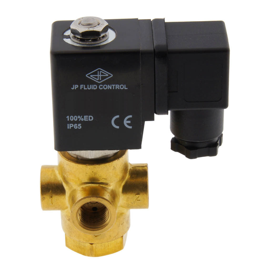 Solenoid Valve TP-DA 1/4'' 3/2 way NC brass FKM 0-11bar 380V AC