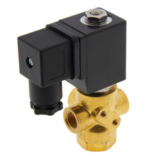 Magnetventil TP-DB 1/4'' 3/2 Wege NO Messing FKM 0-3.2bar 230V AC