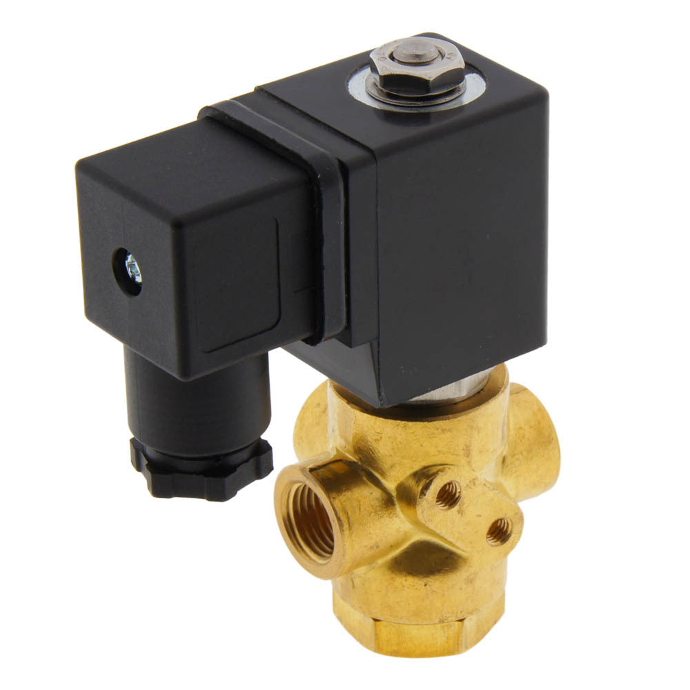 Magnetventil TP-DA 1/4'' 3/2 Wege NC Messing EPDM 0-3.2bar 24V AC