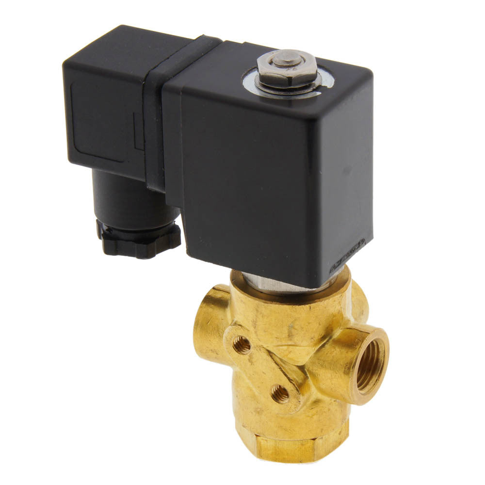 Magnetventil TP-DA 1/4'' 3/2 Wege NC Messing FKM 0-3.2bar 120V AC