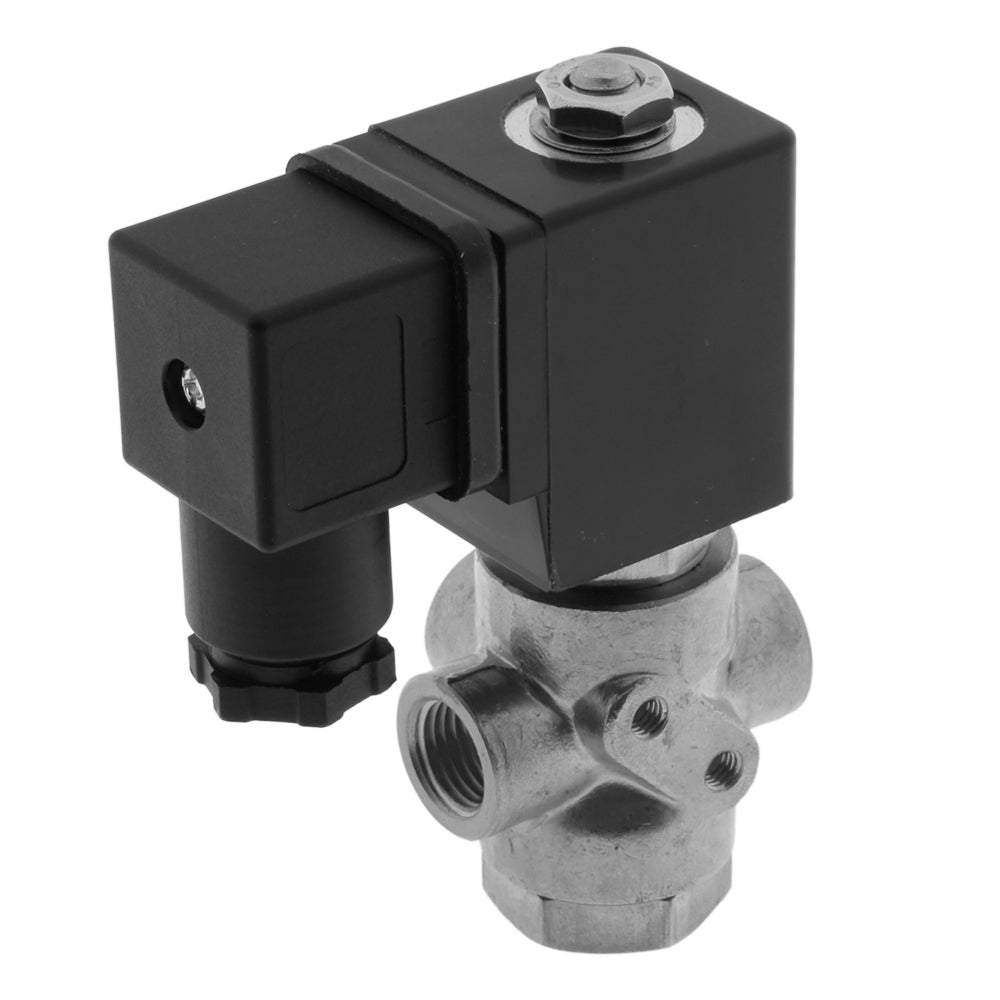 Magnetventil TP-DC 1/4'' 3/2 Wege DI Edelstahl EPDM 0-3.5bar 24V AC