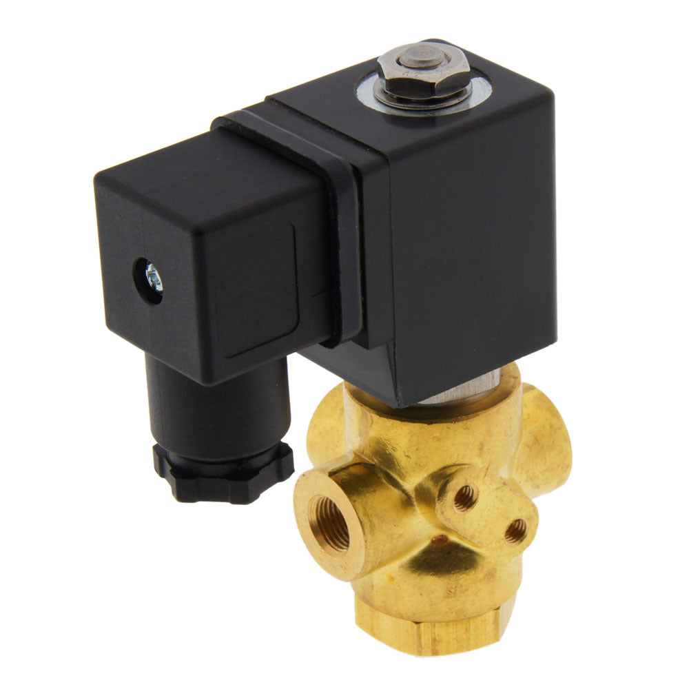 Magnetventil TP-DA 1/8'' 3/2 Wege NC Messing FKM 0-9bar 12V DC