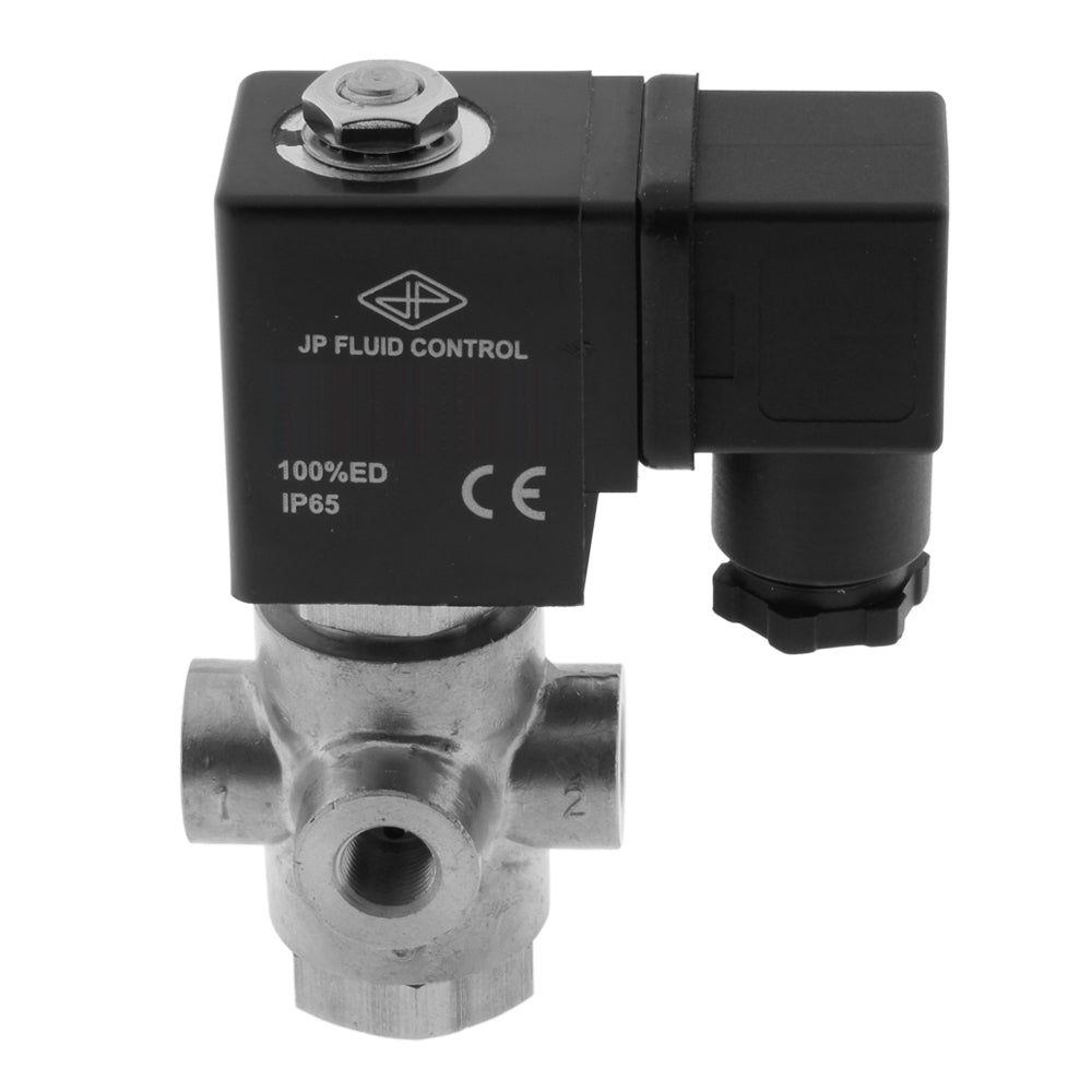 Magnetventil TP-DD 1/8'' 3/2 Wege UN Edelstahl FKM 0-5bar 24V AC