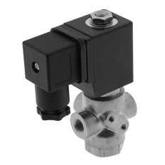 Magnetventil TP-DD 1/8'' 3/2 Wege UN Edelstahl FKM 0-5bar 24V AC