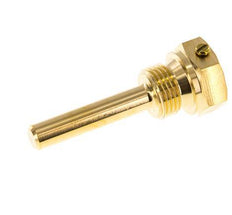 Kupferlegierung G 1/2 Zoll Bolzenbefestigung Schutzrohr für 63mm Schaft Max 160°C und 6 bar