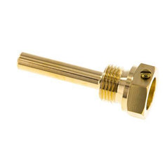 Kupferlegierung G 1/2 Zoll Bolzenbefestigung Schutzrohr für 63mm Schaft Max 160°C und 6 bar