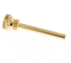 Kupferlegierung G 1/2 Zoll Bolzenbefestigung Tauchhülse für 100mm Schaft Max 160°C und 6 Stäbe