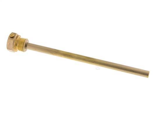 Kupferlegierung G 1/2 Zoll Bolzenbefestigung Tauchhülse für 200mm Schaft Max 160°C und 6 Stäbe