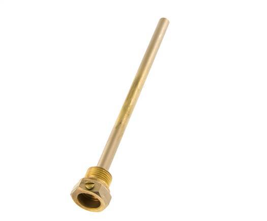 Kupferlegierung G 1/2 Zoll Bolzenbefestigung Tauchhülse für 200mm Schaft Max 160°C und 6 Stäbe