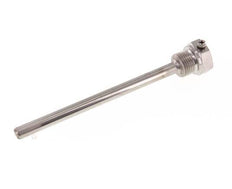 Schutzrohr aus Edelstahl G 1/2 Zoll mit Bolzenbefestigung für 160-mm-Schaft Max. 600°C und 25 bar