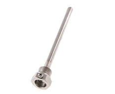 Schutzrohr aus Edelstahl G 1/2 Zoll mit Bolzenbefestigung für 160-mm-Schaft Max. 600°C und 25 bar