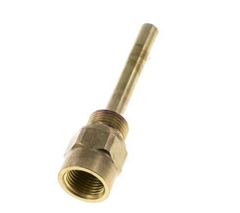 Kupferlegierung G 1/2 Zoll Schutzrohr für 100-mm-Schaft Max. 160°C und 6 bar