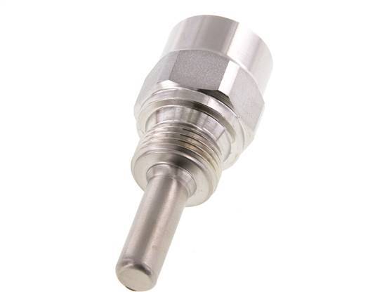 Stainless Steel G 1/2 Inch Thermowell for 63mm Stem Max 600°C and 25 Bars