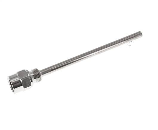 G 1/2-Zoll-Schutzrohr aus Edelstahl für 200-mm-Schaft, max. 600 °C und 25 bar