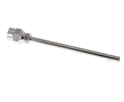 G 1/2-Zoll-Schutzrohr aus Edelstahl für 200-mm-Schaft, max. 600 °C und 25 bar