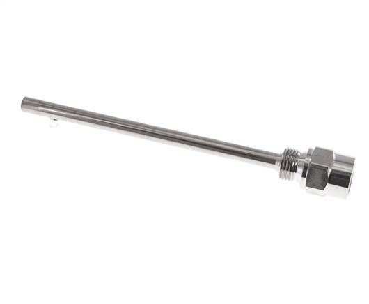 G 1/2-Zoll-Schutzrohr aus Edelstahl für 200-mm-Schaft, max. 600 °C und 25 bar