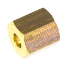 M8x1 x 4mm Brass Union nut for Compression fitting [10 Pieces]