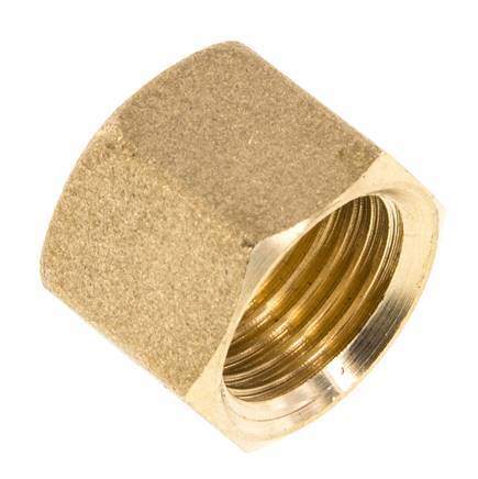 M16x1.5 x 10mm Brass Union nut for Compression fitting [5 Pieces]