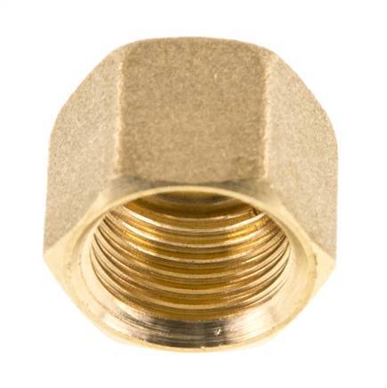 M16x1.5 x 10mm Brass Union nut for Compression fitting [5 Pieces]