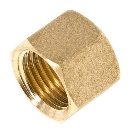 M16x1.5 x 10mm Brass Union nut for Compression fitting [5 Pieces]