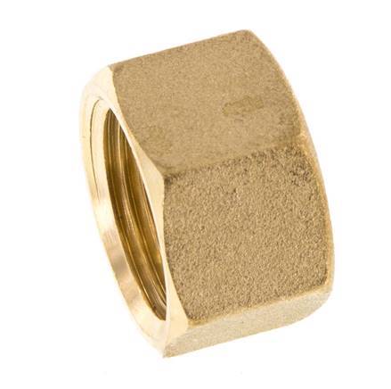 M20x1.5 x 15mm Brass Union nut for Compression fitting [2 Pieces]