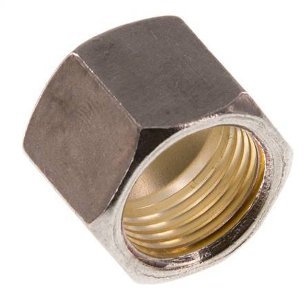 M18x1,5 x 10S Überwurfmutter aus Edelstahl für Druckring