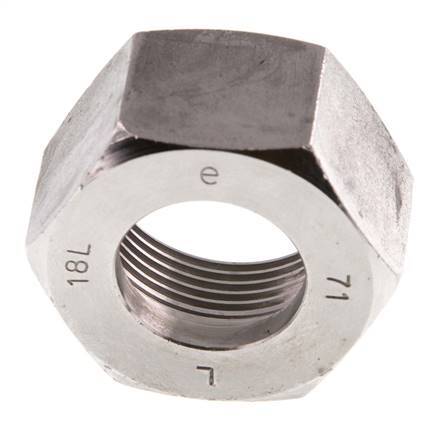 M26x1,5 x 18L Edelstahl Überwurfmutter für Schneidring