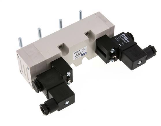 5/3 ISO 5599-2 Abgas-Mittelmagnetventil 115V AC 2-10bar/28-140psi YPC