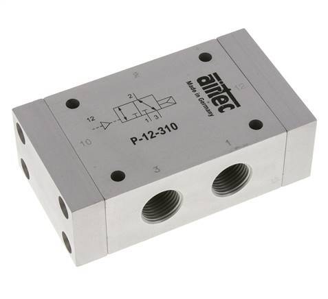 3/2 G1/2'' (G1/8'') Luftsteuerventil ATEX 1-10bar/14-140psi Airtec