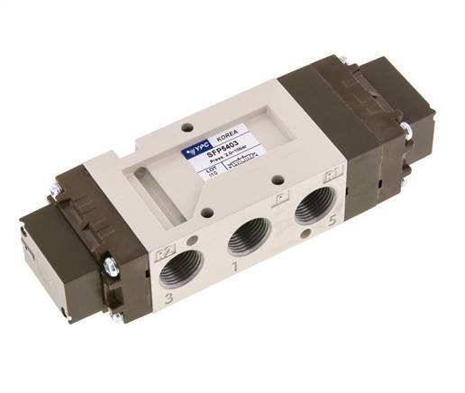 5/3 G3/8'' (G1/8'') Abgas-Center-Luftpilotventil 2-10bar/28-140psi YPC