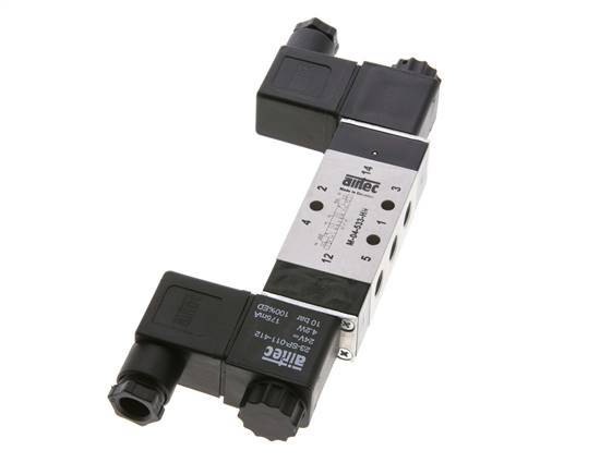 5/3 G1/8'' Auspuff-Mittelmagnetventil 230V AC 3-10bar/42-140psi Airtec