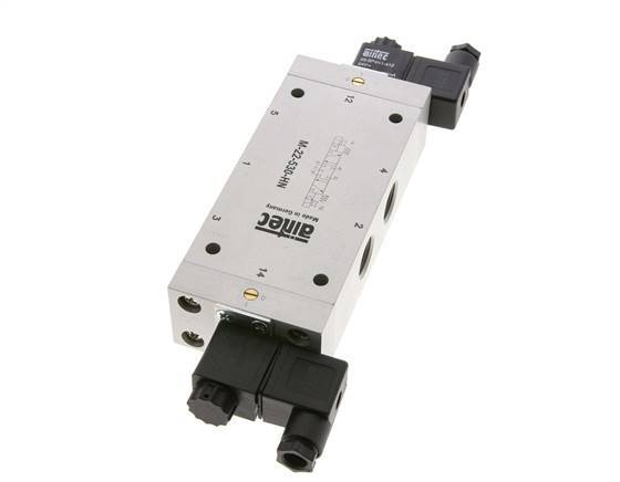 5/3 G1/2'' Center Closed Magnetventil 24V AC 3-10bar/42-140psi Airtec