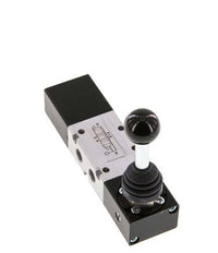 5/3 G1/8'' Auspuff Zentrum Handhebelventil -0,95-10bar/-13,2-140psi