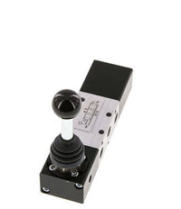 5/3 G1/8'' Auspuff Zentrum Handhebelventil -0,95-10bar/-13,2-140psi