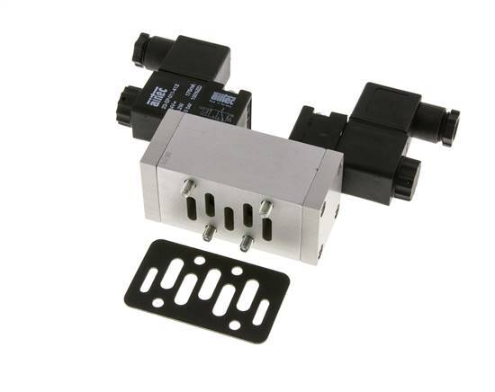 5/3 ISO 5599-1 Mitte geschlossen Magnetventil 230V AC 3-10bar/42-140psi Airtec