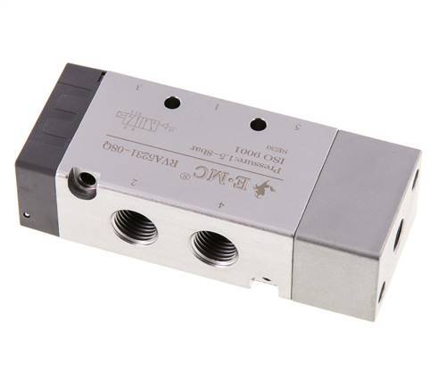 5/2 G1/4'' (G1/8'') Luftsteuerventil 1,5-8bar/21,0-112psi E.MC
