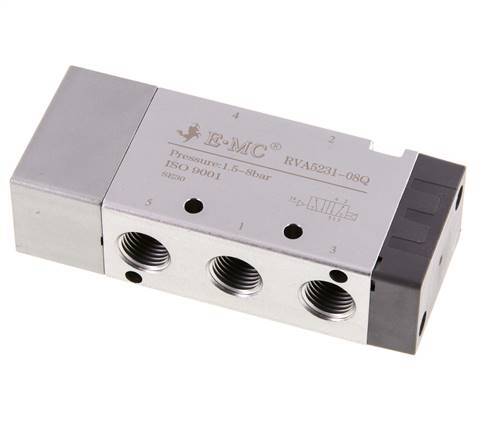 5/2 G1/4'' (G1/8'') Luftsteuerventil 1,5-8bar/21,0-112psi E.MC