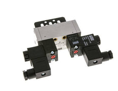 5/3 ISO 5599-1 Auspuff Zentrum Magnetventil 24V DC 3-10bar/42-140psi Airtec