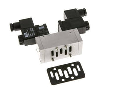 5/3 ISO 5599-1 Auspuff Zentrum Magnetventil 24V DC 3-10bar/42-140psi Airtec