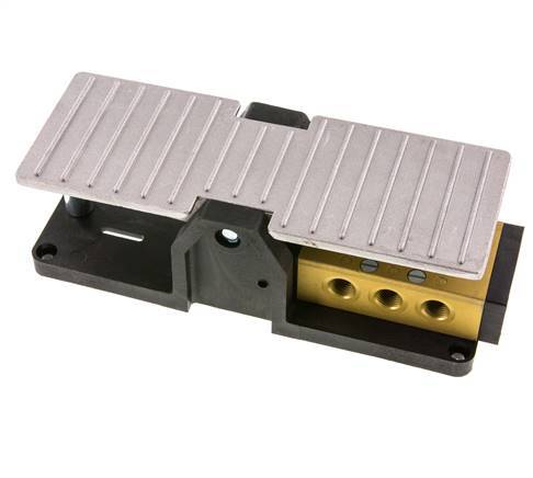 5/3 G1/4'' Center Closed Fußpedalventil Raste 2.5-10bar/35.0-140psi