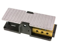 5/3 G1/4'' Center Closed Fußpedalventil Raste 2.5-10bar/35.0-140psi