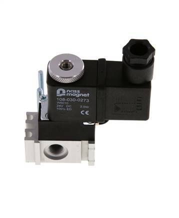 3/2 G1/8'' M5 (M5) NO-Magnetventil 24V AC 0-8bar/0-112psi YPC