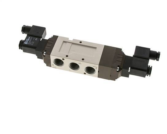 5/3 G1/2'' Center Closed Magnetventil 24V AC 2-10bar/28-140psi YPC