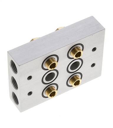 Verteiler 2-Stationen 5/2 5/3-Wege Airtec M05/P05