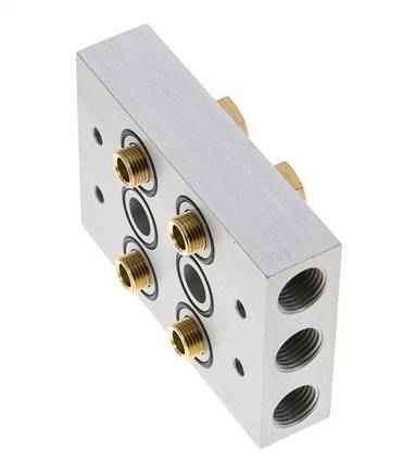 Verteiler 2-Stationen 5/2 5/3-Wege Airtec M05/P05
