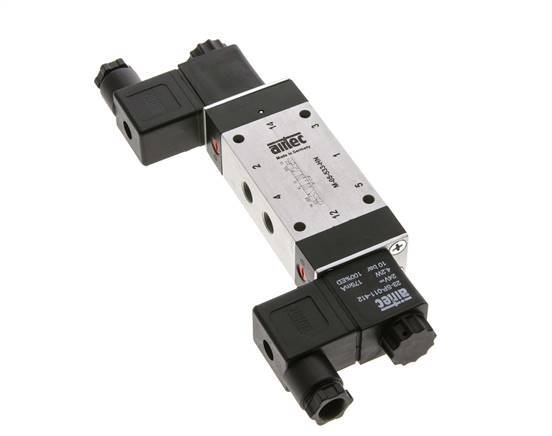 5/3 G1/8'' Auspuff-Mittelmagnetventil 24V AC 3-8bar/42-112psi Airtec