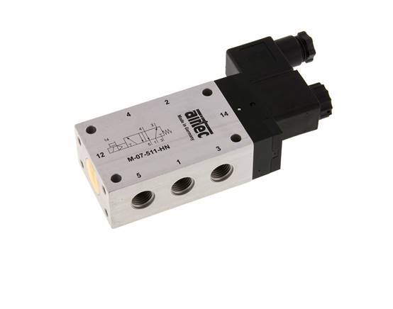 5/2 G1/4'' Solenoid Valve 12V DC 2.5-10bar/35.0-140psi Airtec