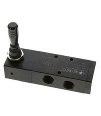 5/3 G1/2'' Auspuff Zentrum Handhebelventil Raste 0-8bar/0-112psi E.MC