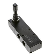 5/3 G1/2'' Auspuff Zentrum Handhebelventil Raste 0-8bar/0-112psi E.MC