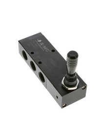 5/3 G1/2'' Auspuff Zentrum Handhebelventil Raste 0-8bar/0-112psi E.MC